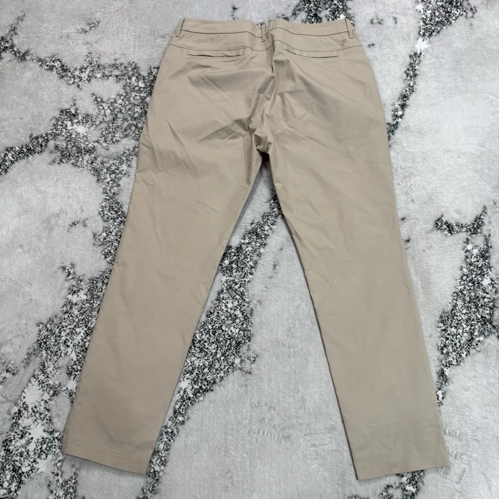 Public Rec Mens 34X32 Khaki Tan Performance Chino Pants Travel Stretch Zip Pocke